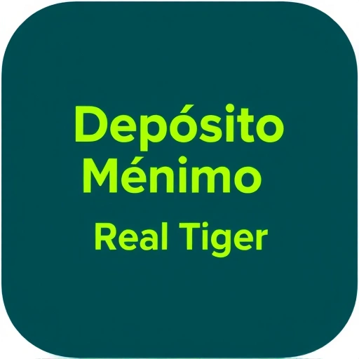 Logo depósito mínimo 1 real tiger